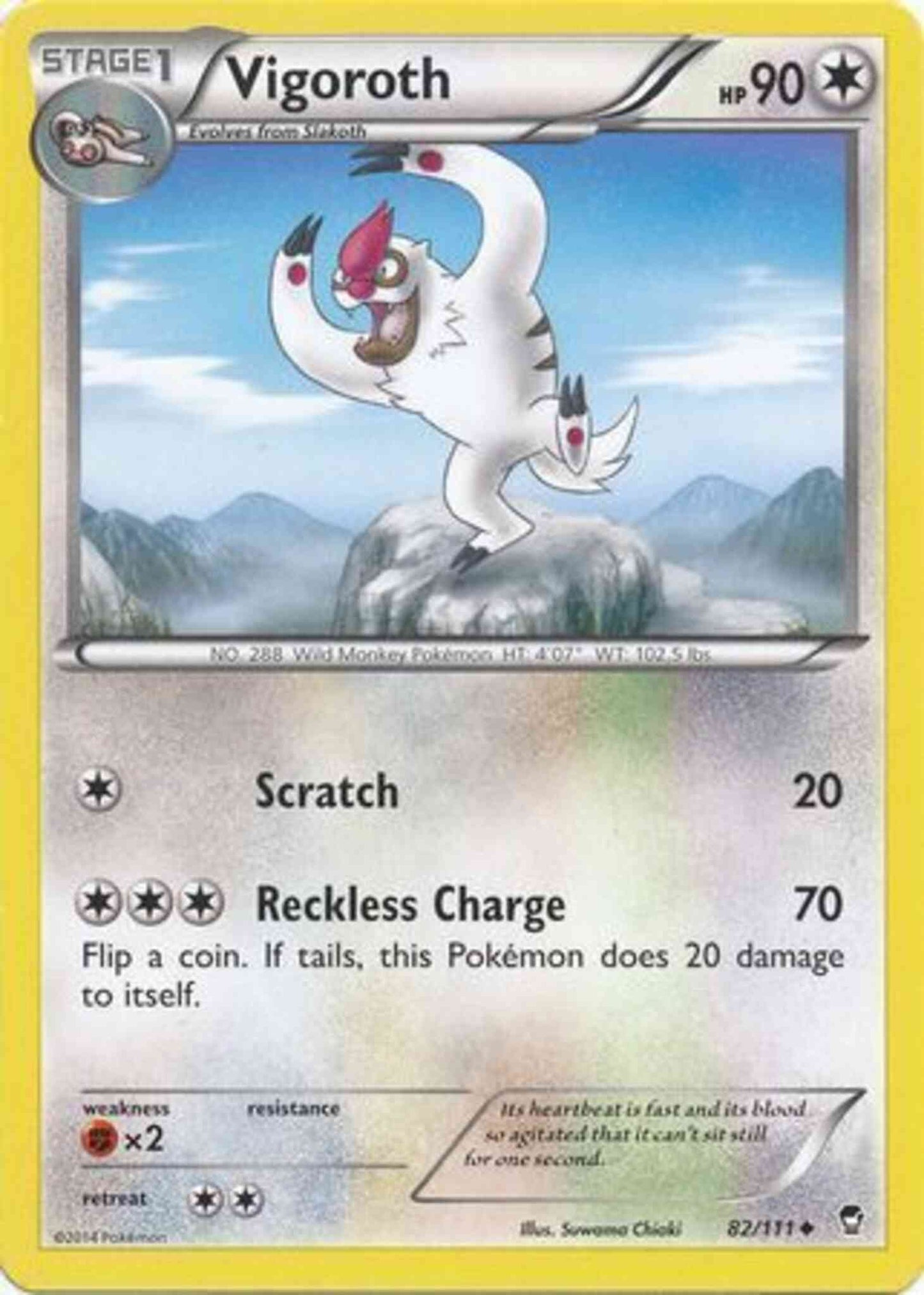 Vigoroth - 82/111 - Uncommon [xy3-82] [Non-Holo]