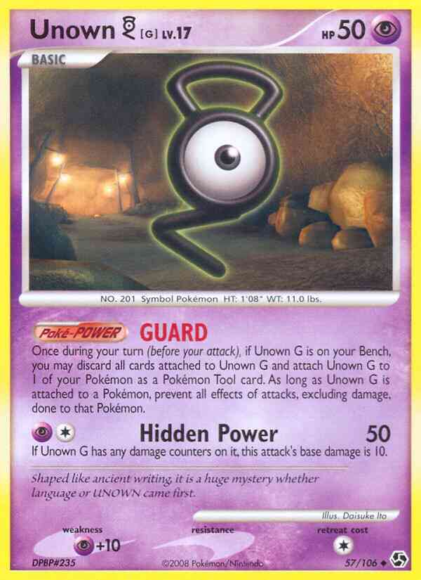 Unown G - 57/106 - Uncommon [dp4-57] [Non-Holo]