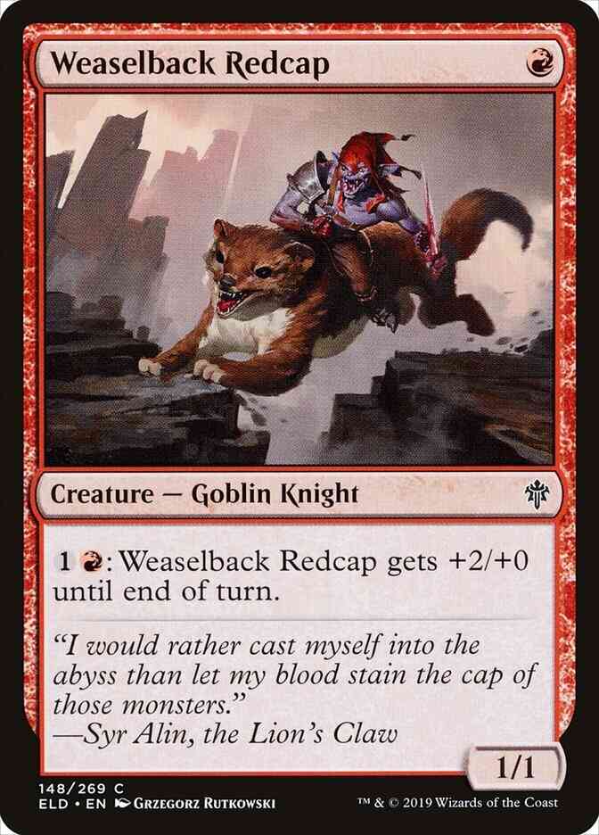 Weaselback Redcap [148] [Throne of Eldraine] [Non-Foil]