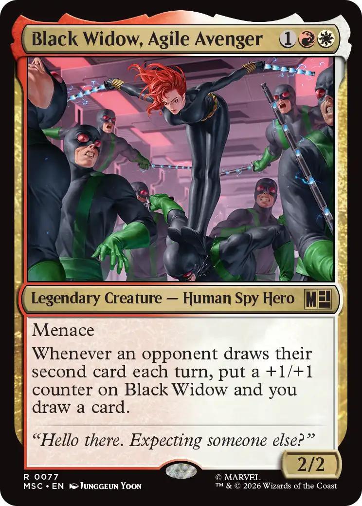Black Widow, Agile Avenger [77] [Marvel Super Heroes: Commander] [Non-Foil]