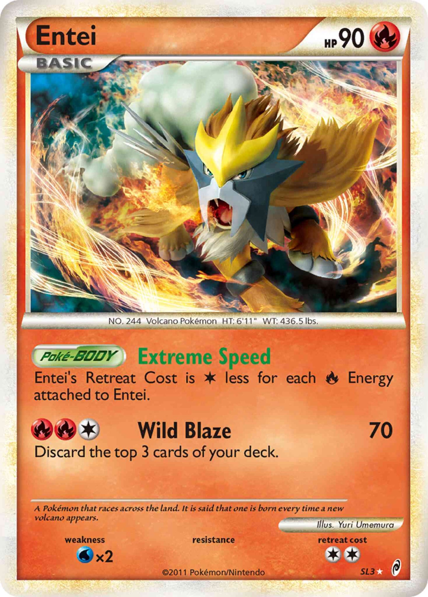 Entei - SL3 - Rare Holo [col1-SL3] [Holo]