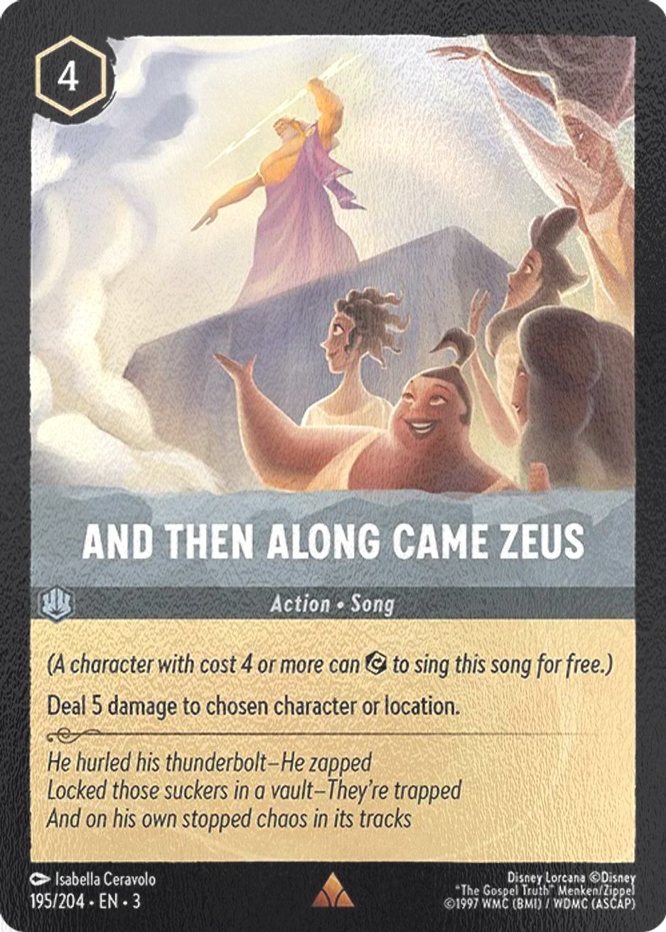 And Then Along Came Zeus - 195/204 [Into the Inklands] [Cold Foil]