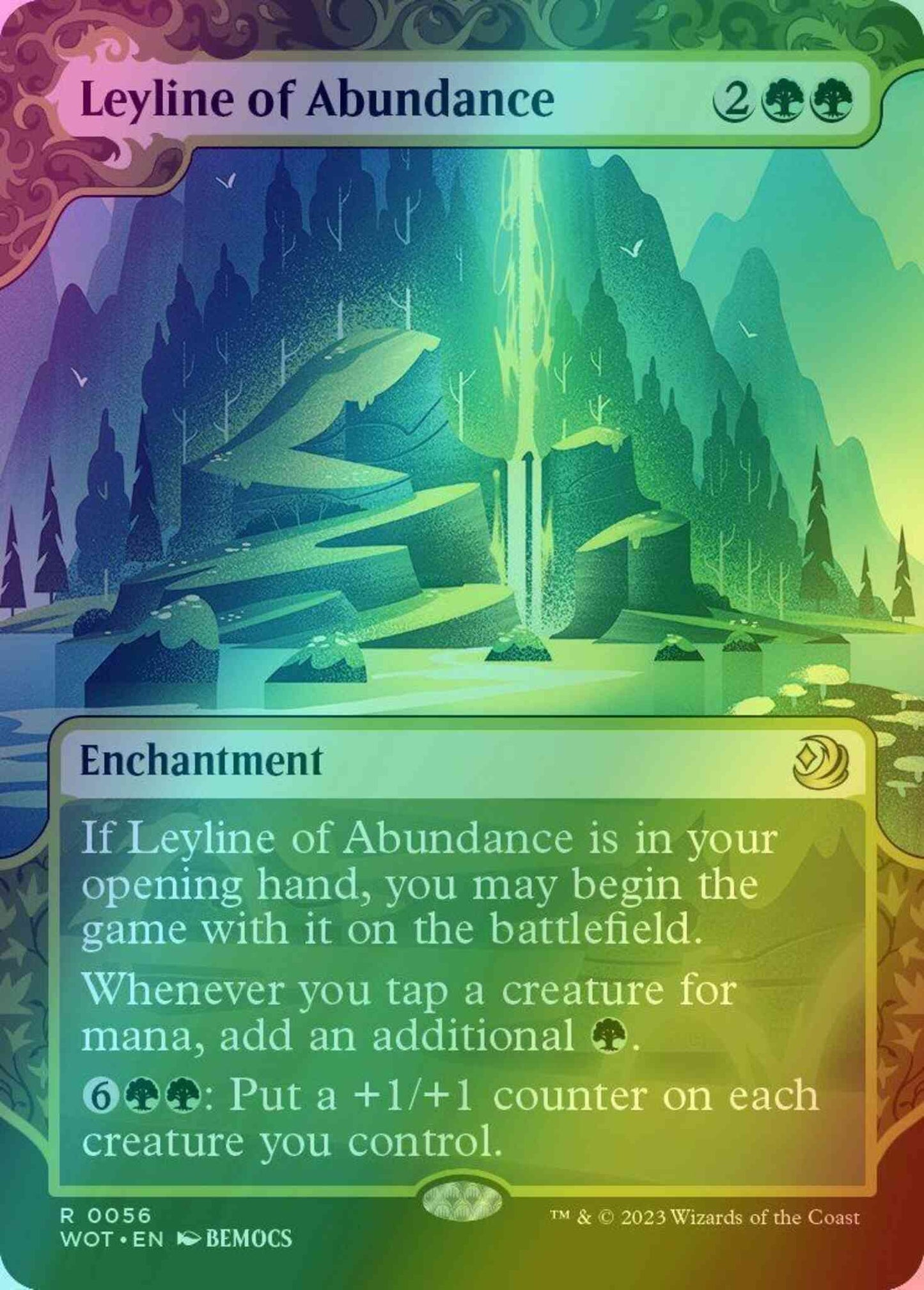 Leyline of Abundance [56] [Enchanting Tale Showcase] [Wilds of Eldraine: Enchanting Tales] [Foil]