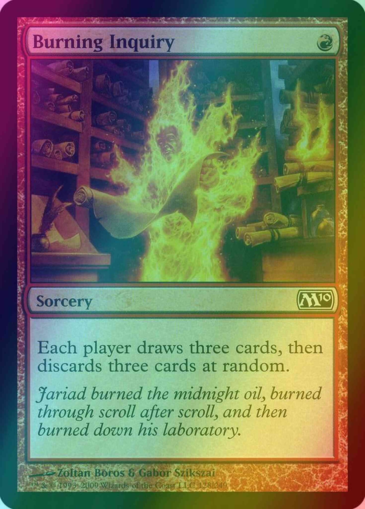 Burning Inquiry [128] [Magic 2010] [Foil]