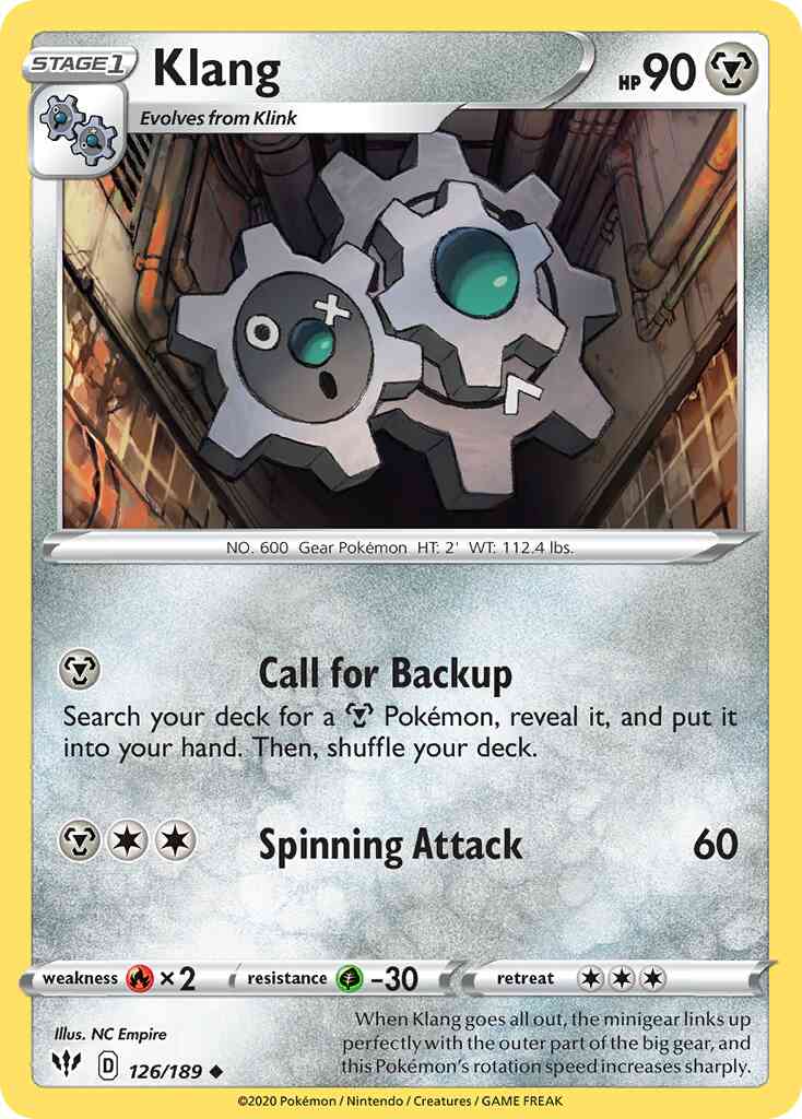 Klang - 126/189 - Uncommon [swsh3-126] [Reverse Holo]