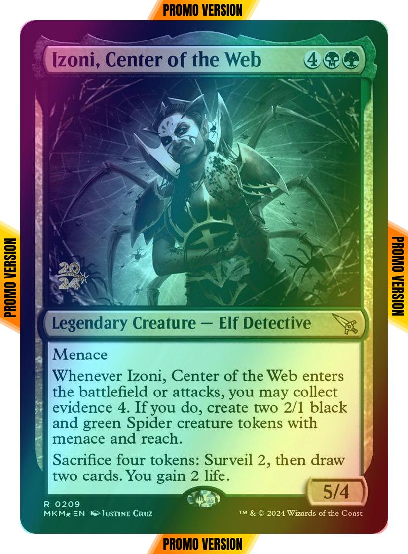 Izoni, Center of the Web [209s] [Prerelease] [Murders at Karlov Manor: Promos] [Foil]