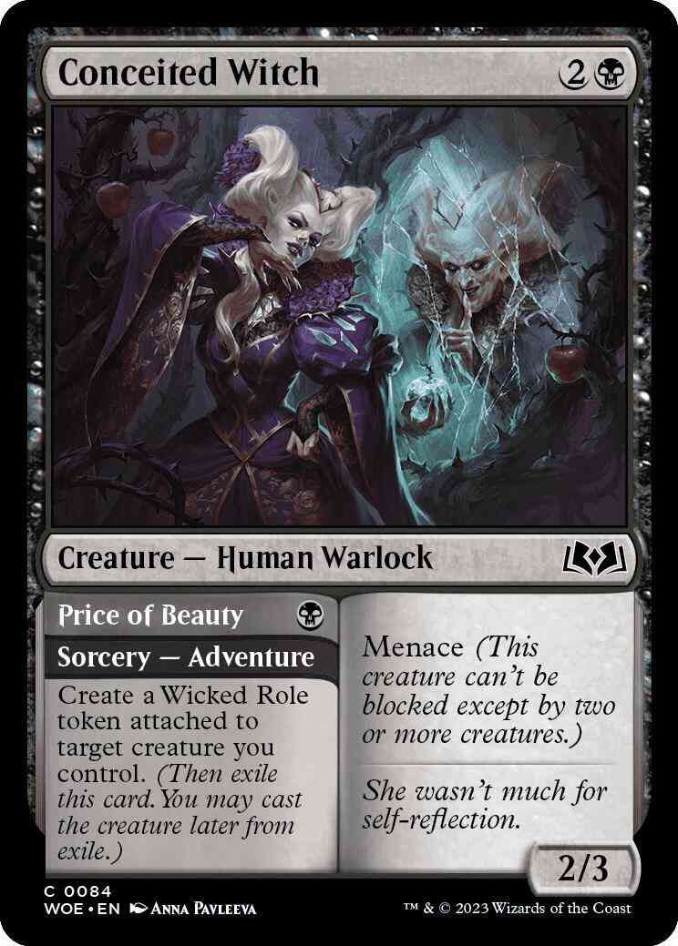 Conceited Witch // Price of Beauty [84] [Wilds of Eldraine] [Non-Foil]