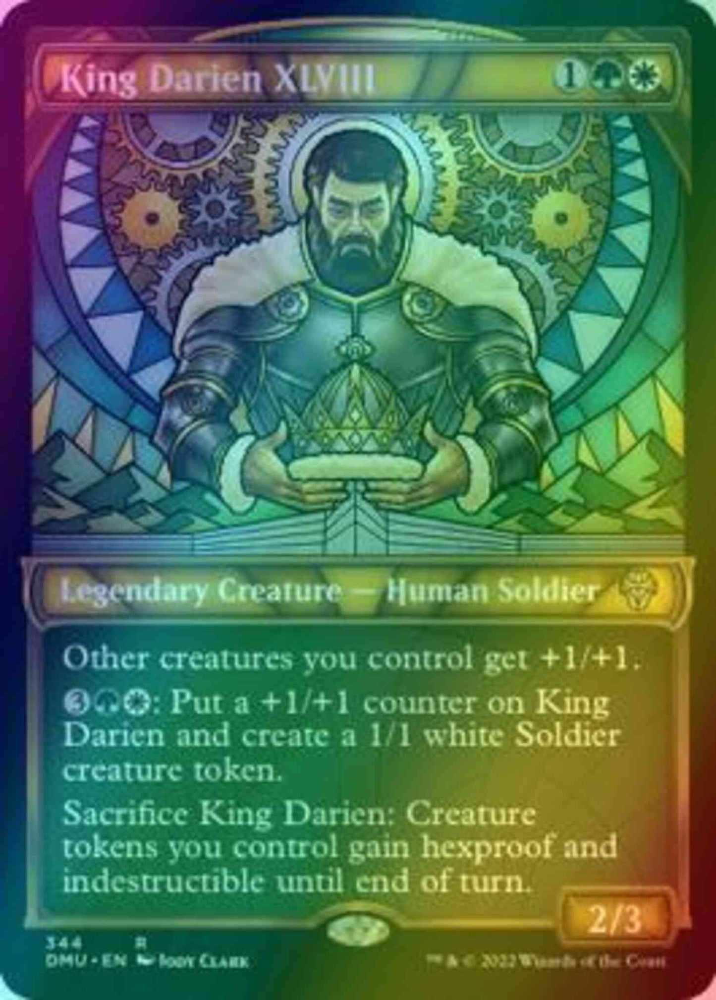 King Darien XLVIII [344] [Stained Glass Showcase] [Dominaria United] [Textured Foil]