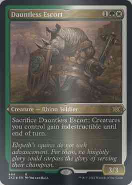 Dauntless Escort [484] [Double Masters 2022] [Etched Foil]