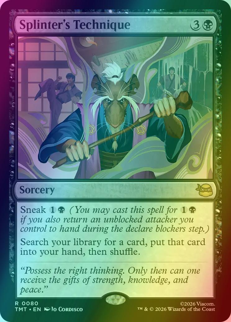 Splinter's Technique [80] [Teenage Mutant Ninja Turtles] [Foil]