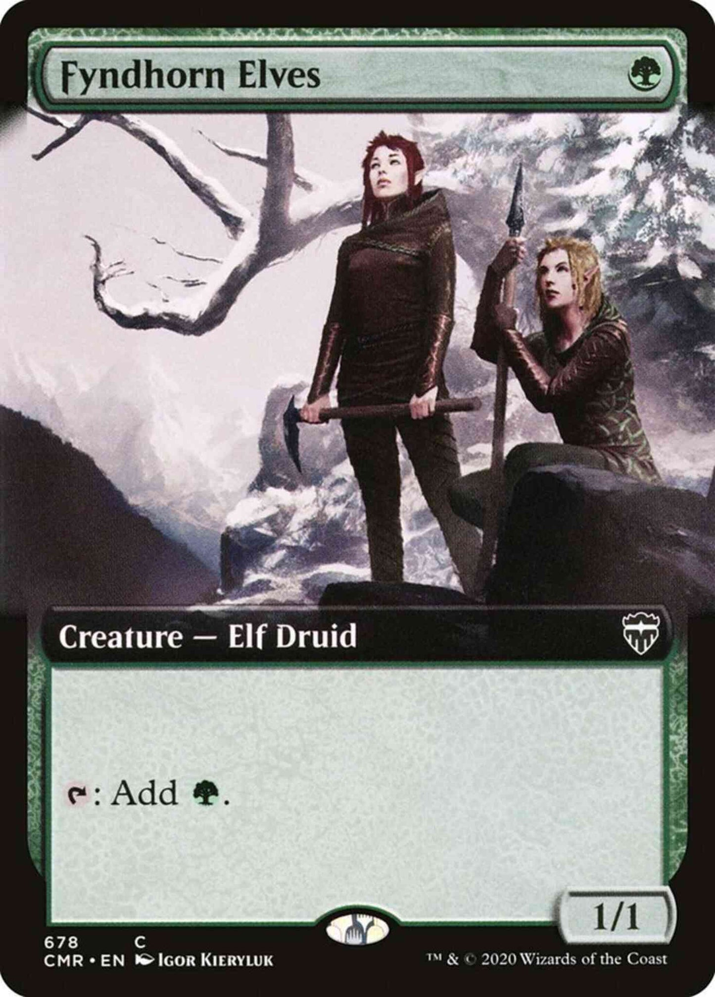 Fyndhorn Elves [678] [Extended Art] [Commander Legends] [Non-Foil]