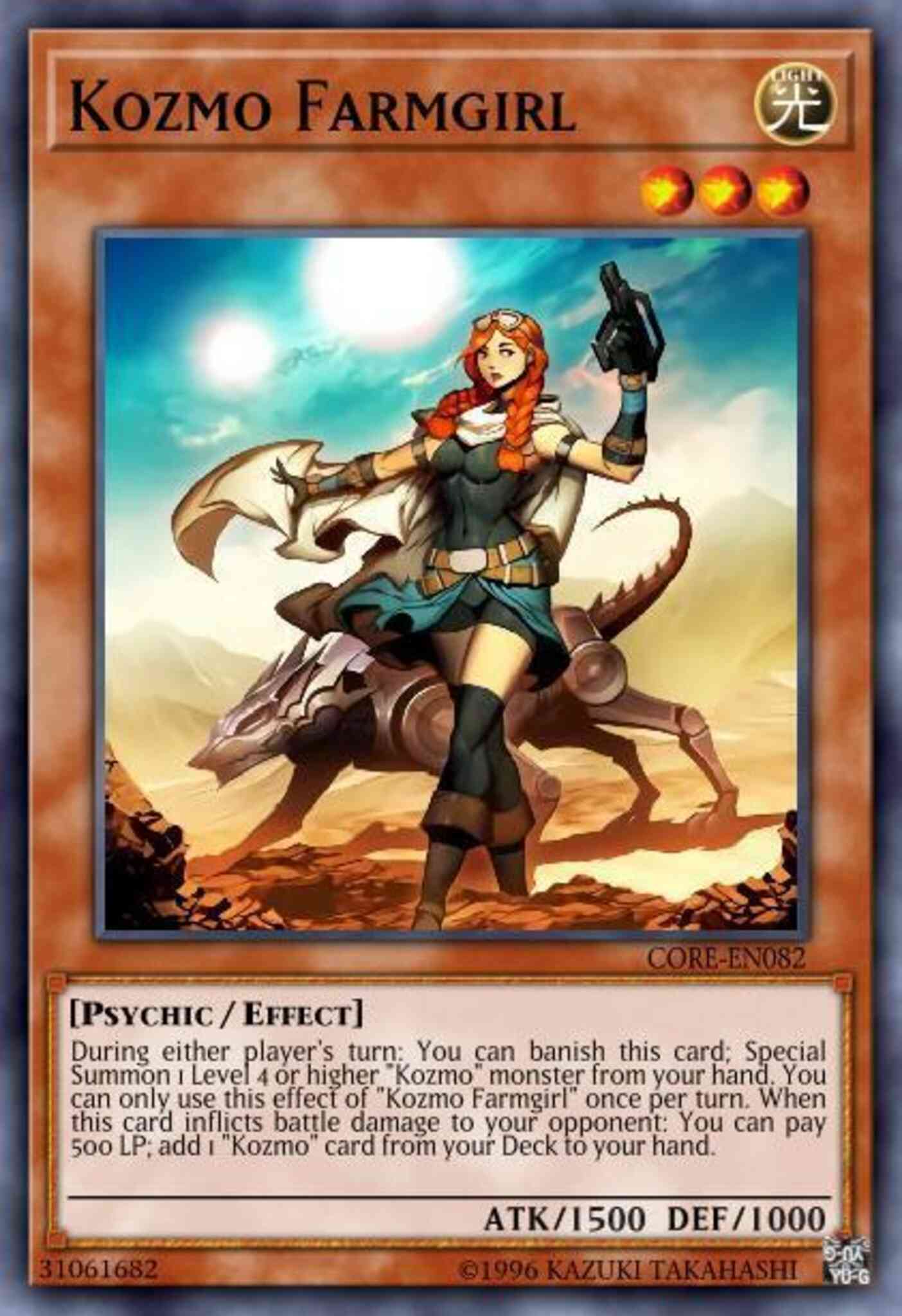 Kozmo Farmgirl - PGL3-EN024 - Gold Secret Rare - 1st Edition