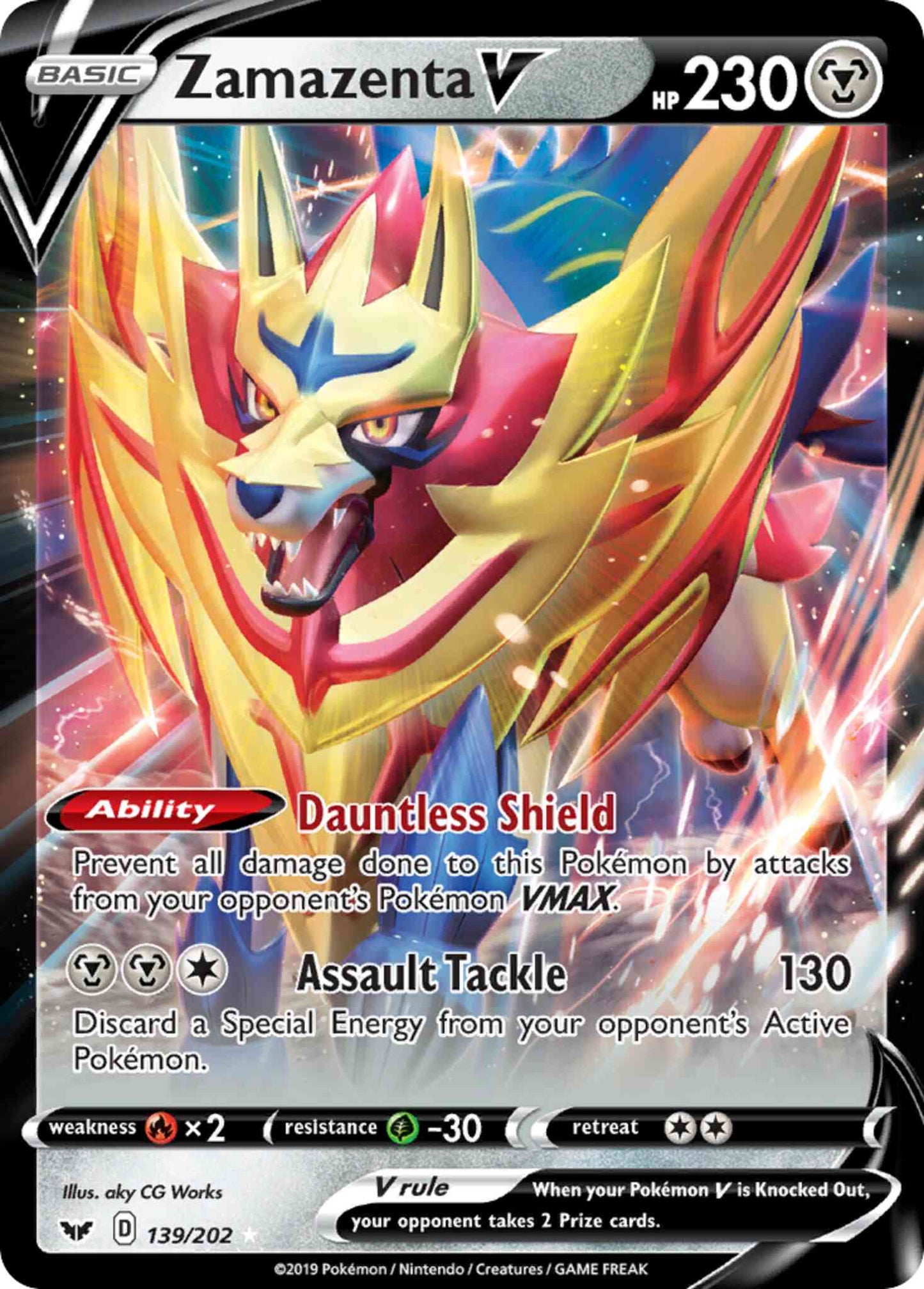 Zamazenta V - 139/202 - V [swsh1-139] [Ultra]