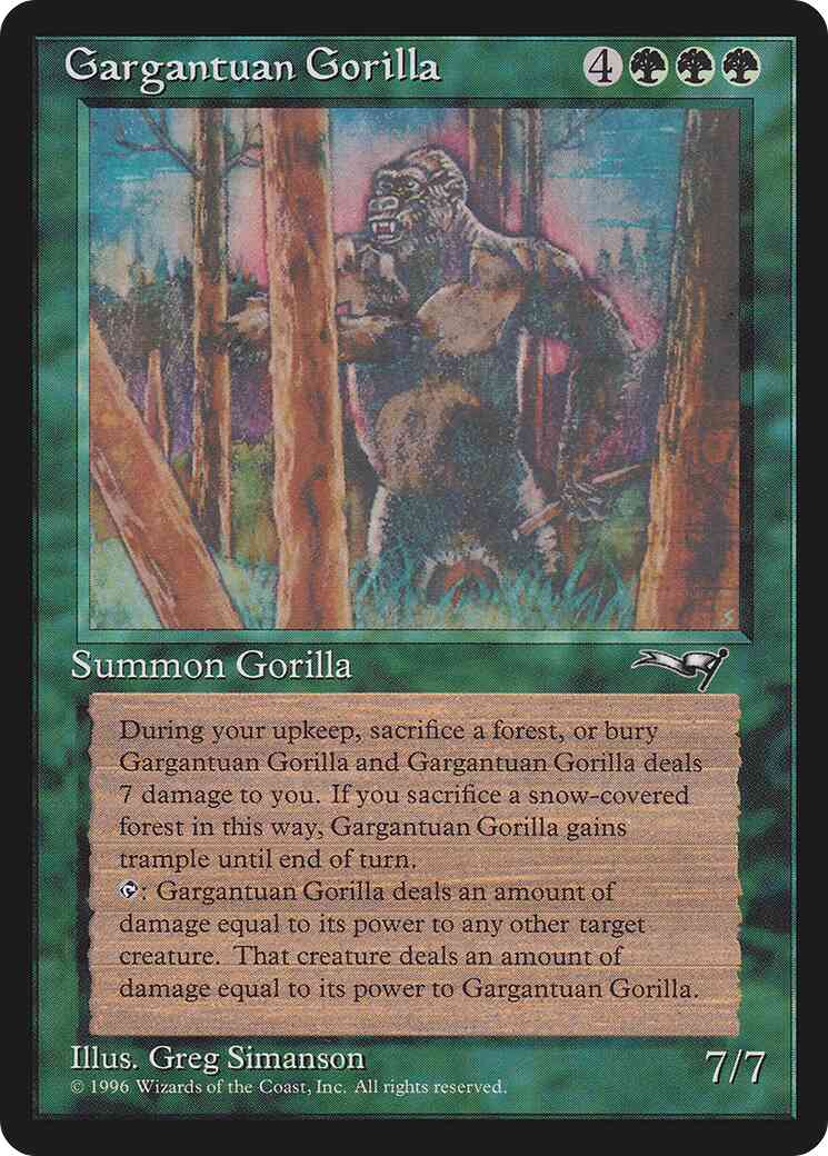 Gargantuan Gorilla [91] [Alliances] [Non-Foil]