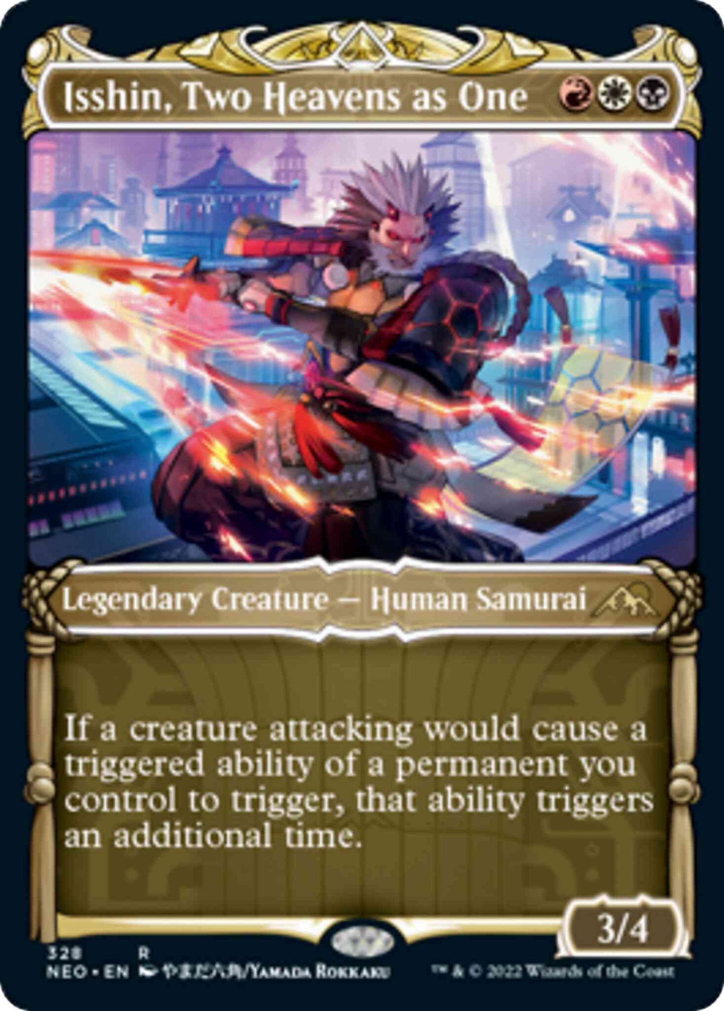 Isshin, Two Heavens as One [328] [Samurai Showcase] [Kamigawa: Neon Dynasty] [Non-Foil]