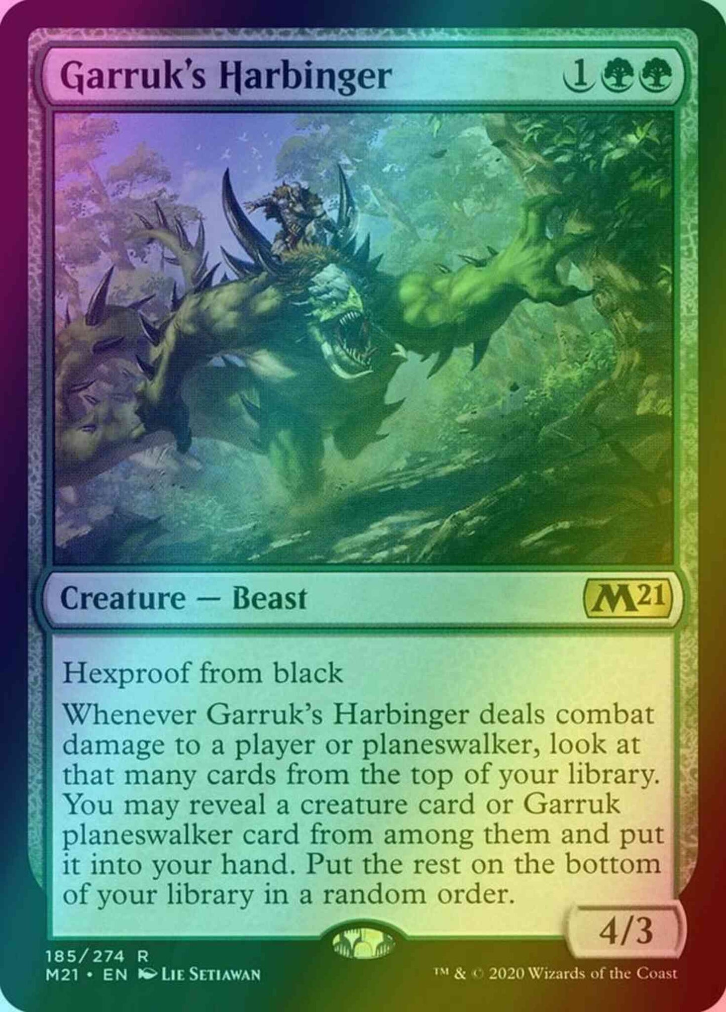 Garruk's Harbinger [185] [Core Set 2021] [Foil]