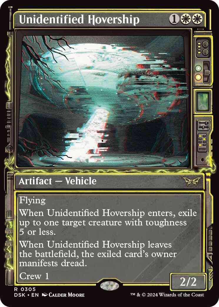 Unidentified Hovership [305] [Paranormal Frame] [Duskmourn: House of Horror] [Non-Foil]