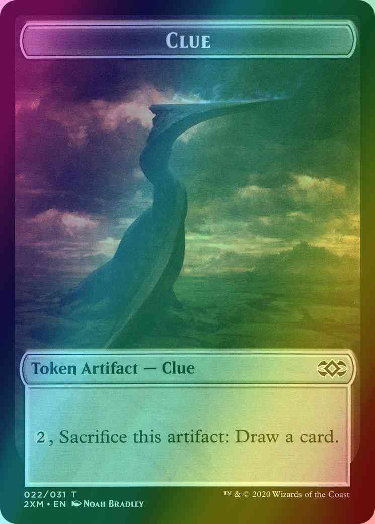 Clue Token (22) // Myr Token (24) [Double Masters Tokens] [Foil]