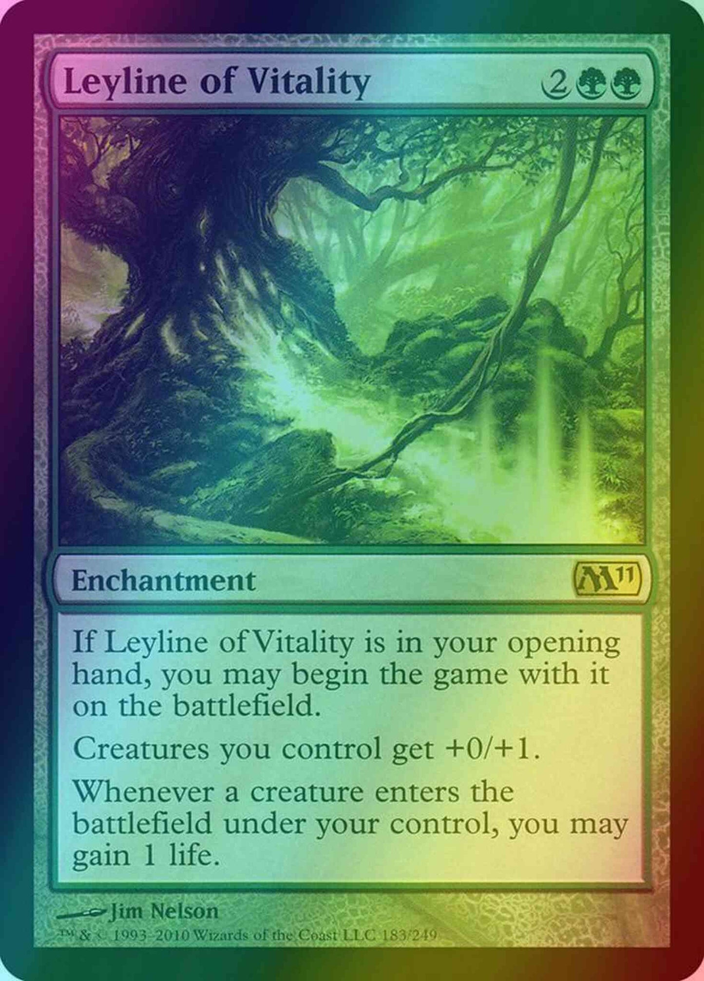 Leyline of Vitality [183] [Magic 2011] [Foil]