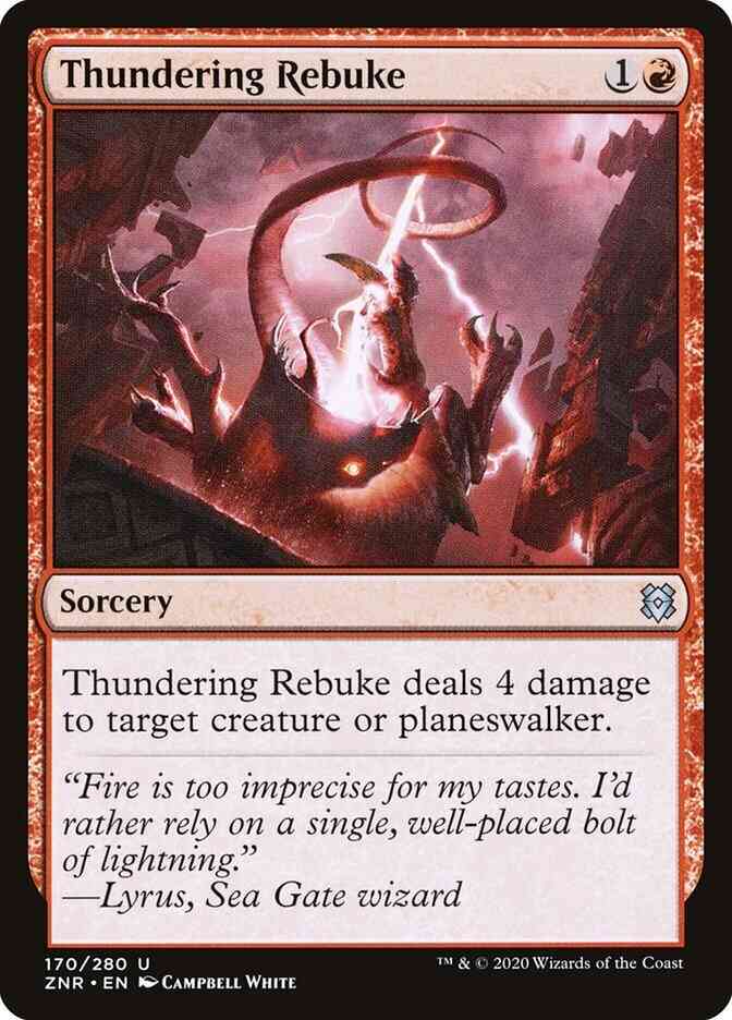Thundering Rebuke [170] [Zendikar Rising] [Non-Foil]