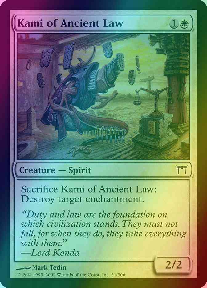 Kami of Ancient Law [21] [Champions of Kamigawa] [Foil]