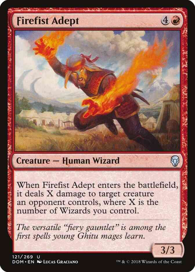 Firefist Adept [121] [Dominaria] [Non-Foil]