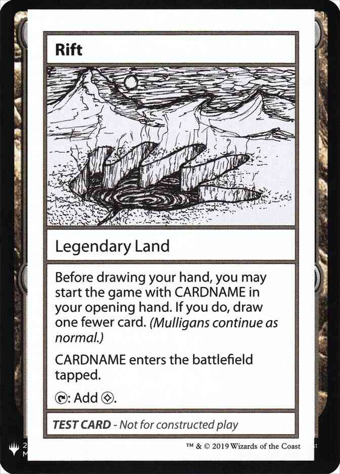 Rift - Symbol [119] [Mystery Booster Playtest Cards 2019] [Non-Foil]