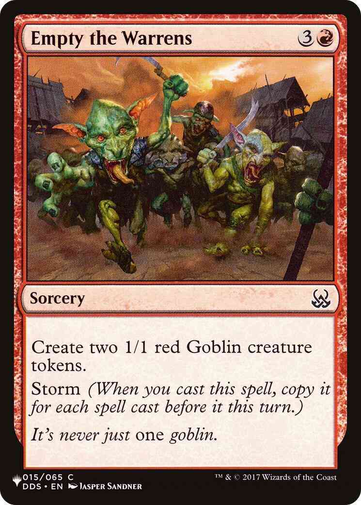 Empty the Warrens [DDS-15] [The List] [Non-Foil]