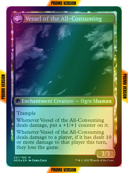Hidetsugu Consumes All // Vessel of the All-Consuming [Prerelease] [221s] [Kamigawa: Neon Dynasty: Promos] [Foil]