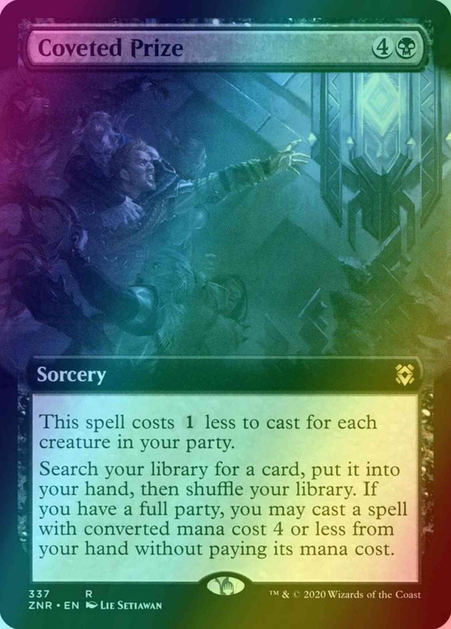 Coveted Prize [337] [Extended Art] [Zendikar Rising] [Foil]