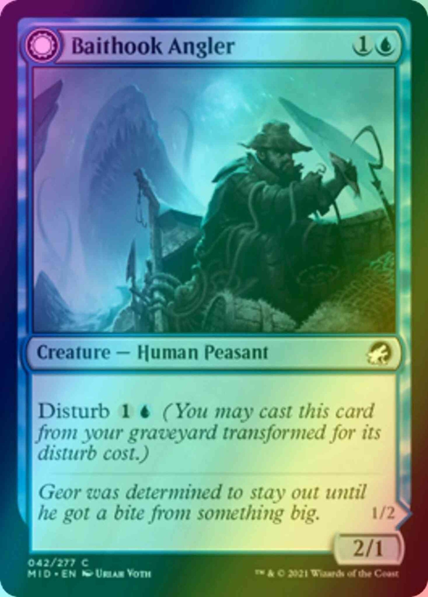 Baithook Angler // Hook-Haunt Drifter [42] [Innistrad: Midnight Hunt] [Foil]