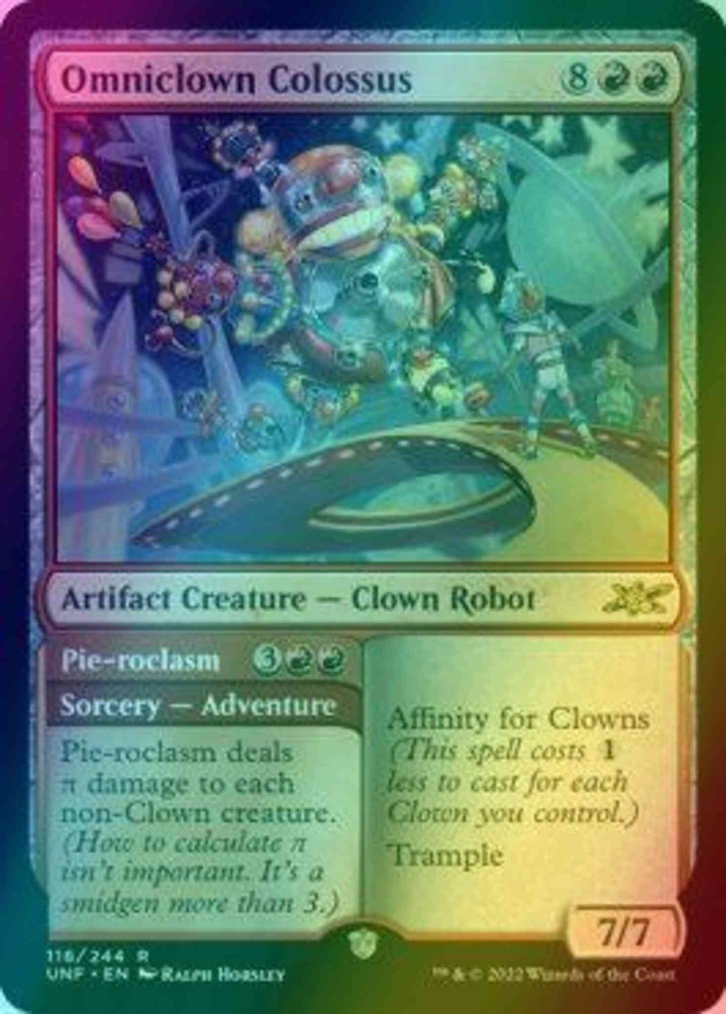 Omniclown Colossus // Pie-roclasm [116] [Unfinity] [Foil]