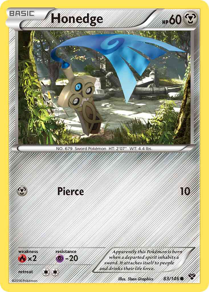 Honedge - 83/146 - Common [xy1-83] [Non-Holo]