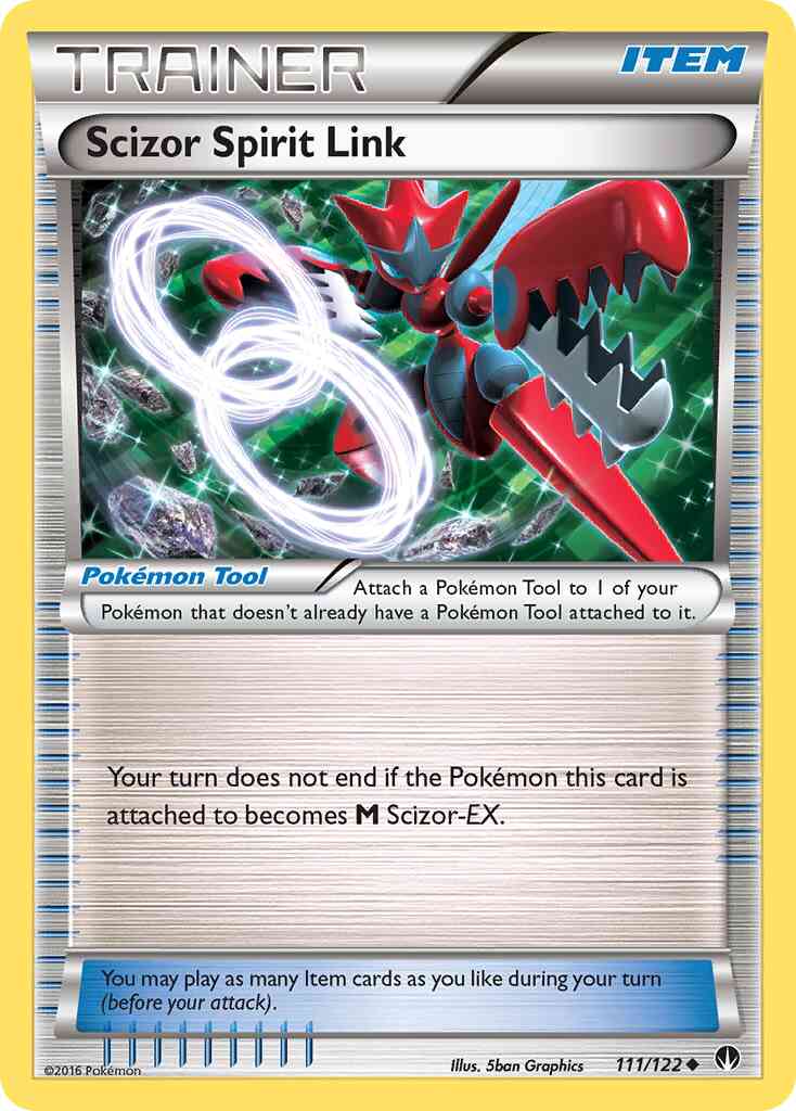 Scizor Spirit Link - 111/122 - Uncommon [xy9-111] [Non-Holo]