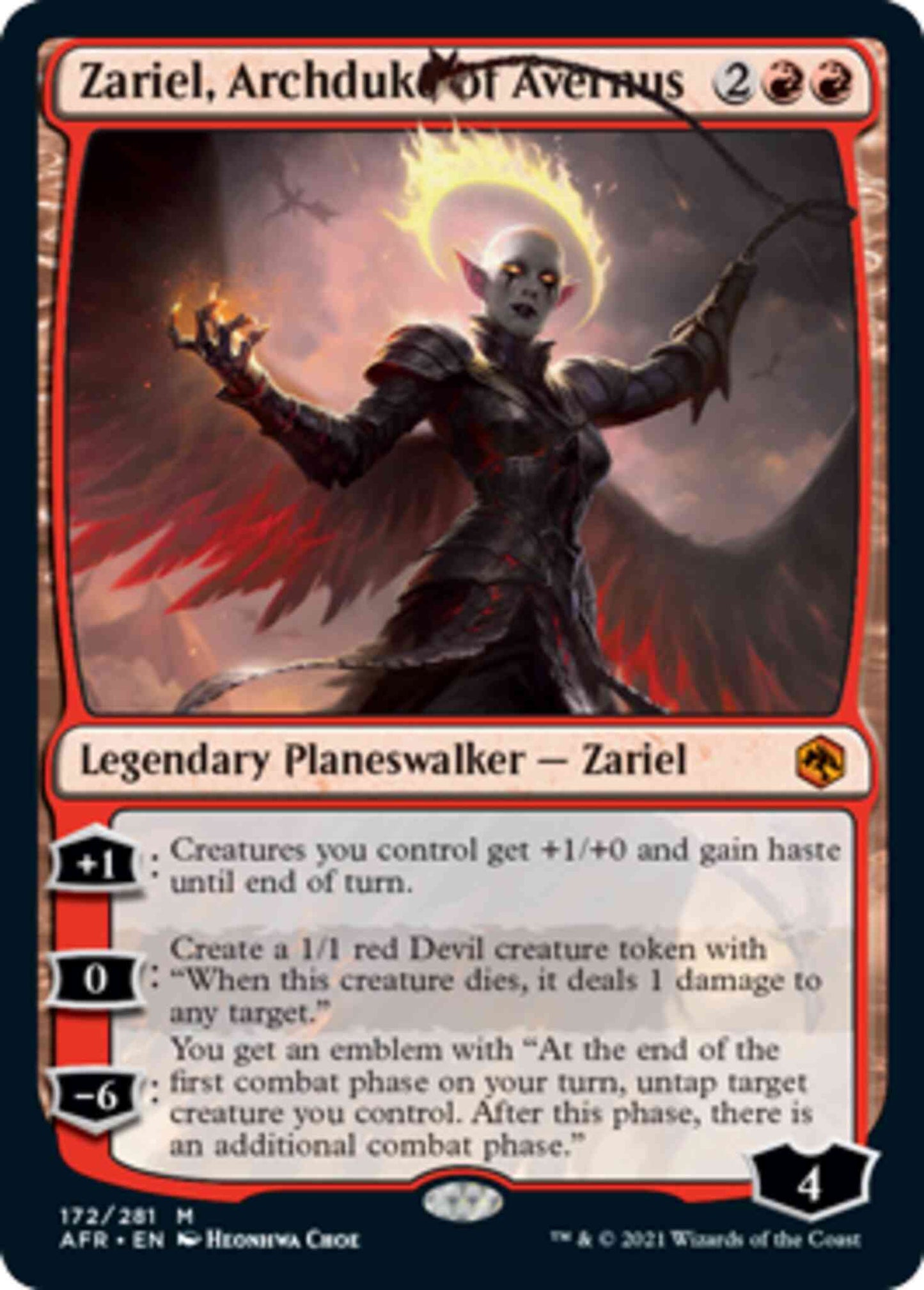 Zariel, Archduke of Avernus [172] [Adventures in the Forgotten Realms] [Non-Foil]