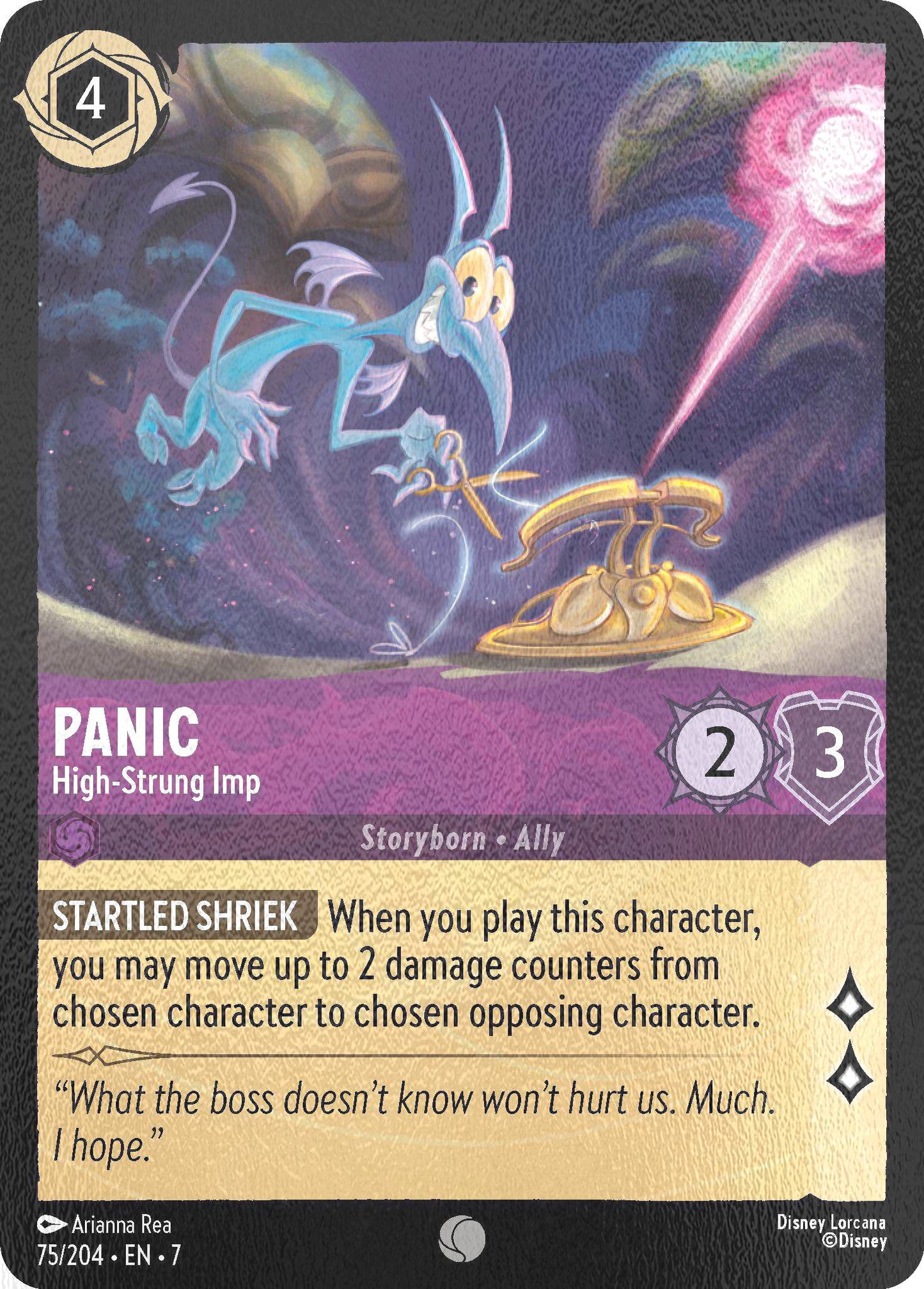 Panic - High-Strung Imp - 75/204 [Archazia's Island] [Cold Foil]
