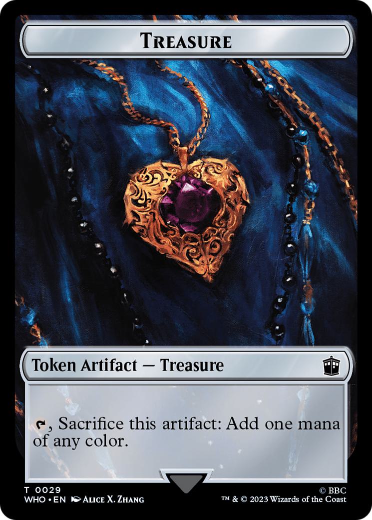 Human Token (05) // Treasure Token (29) [Universes Beyond: Doctor Who: Tokens] [Non-Foil]