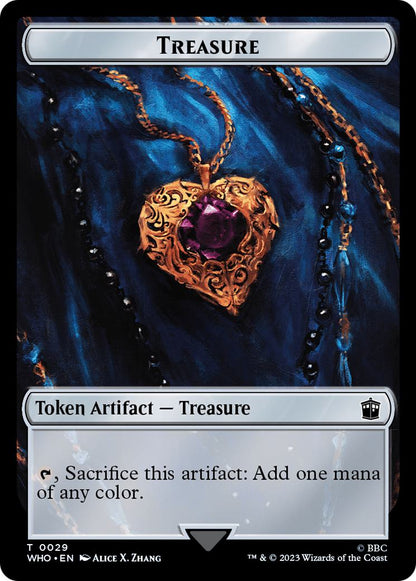 Human Token (05) // Treasure Token (29) [Universes Beyond: Doctor Who: Tokens] [Non-Foil]