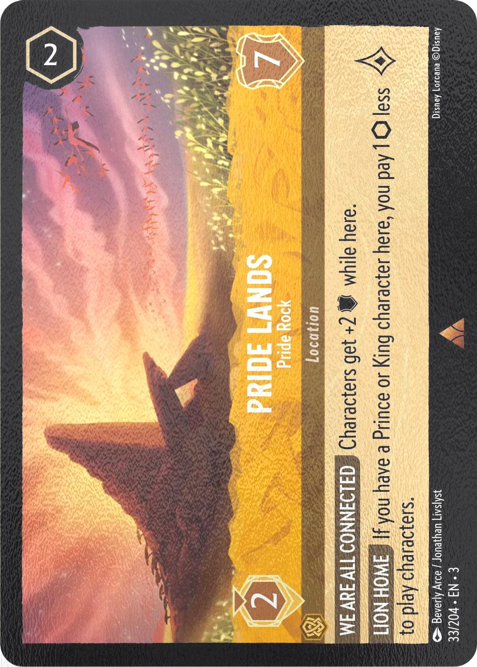 Pride Lands - Pride Rock - 33/204 [Into the Inklands] [Cold Foil]