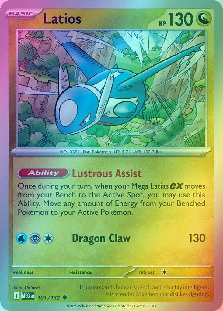 Latios - 101/132 - Uncommon [me01-101] [Reverse Holo]