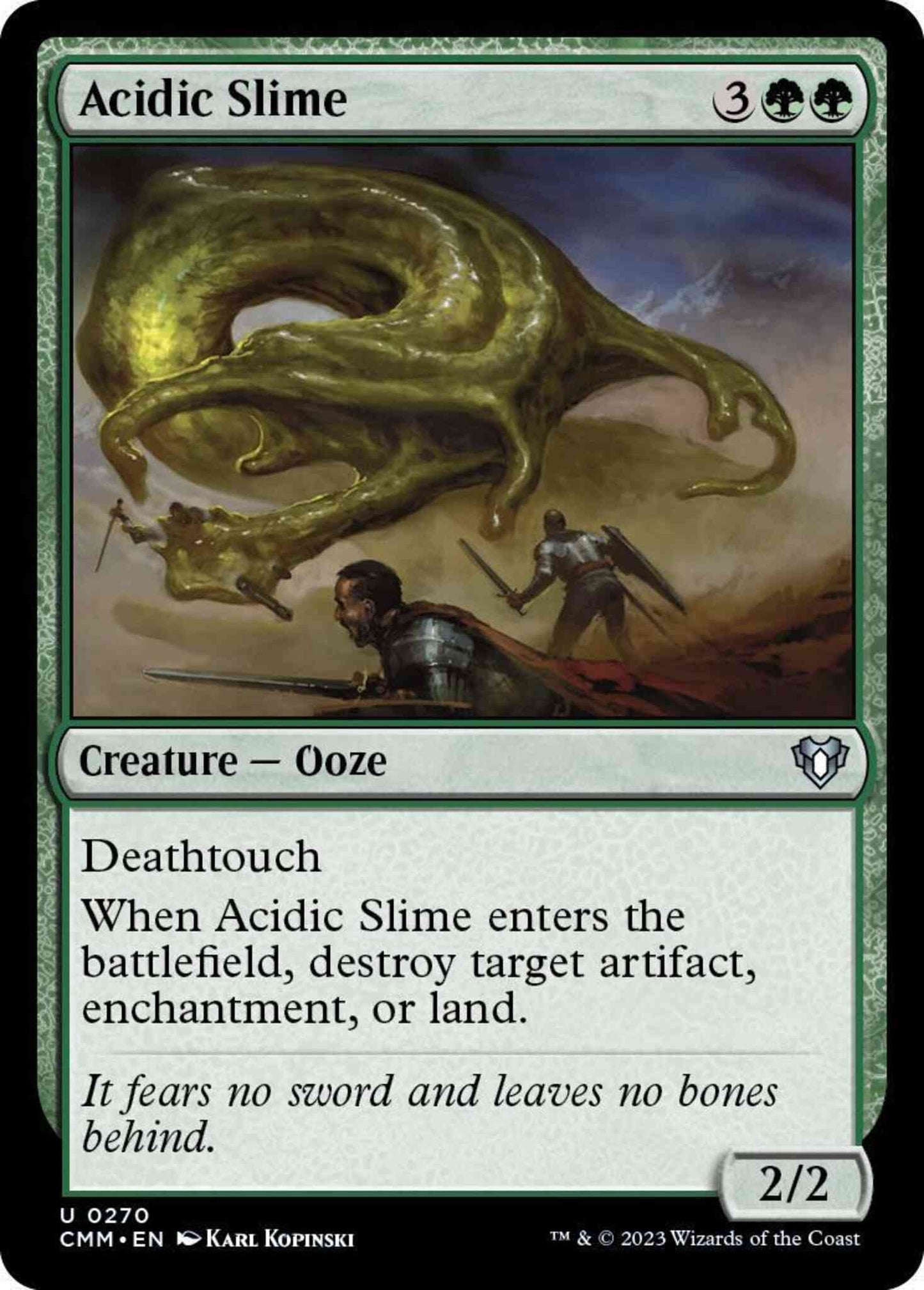Acidic Slime [270] [Commander Masters] [Non-Foil]