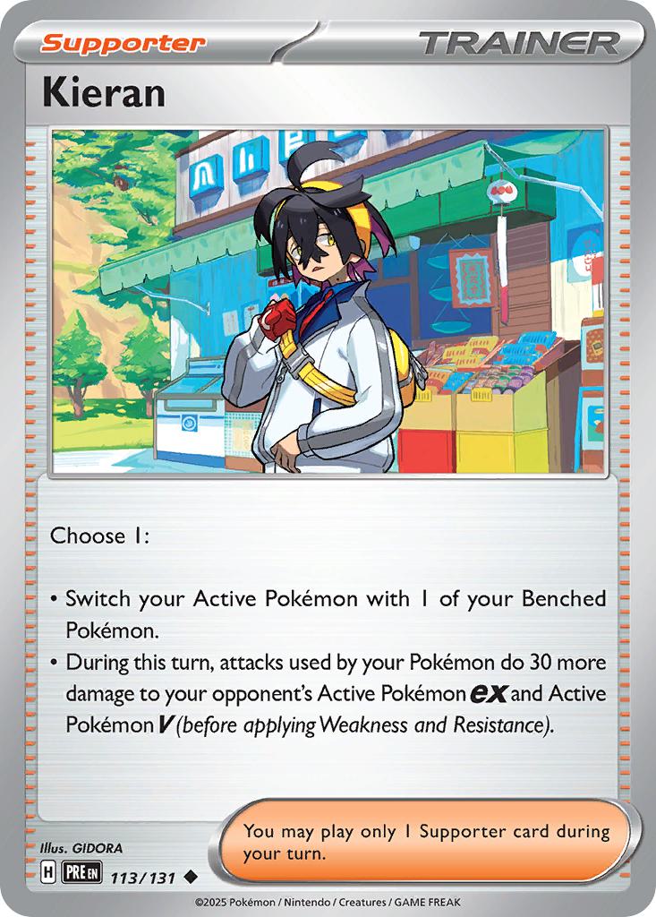 Kieran - 113/131 - Uncommon [sv085-113] [Non-Holo]