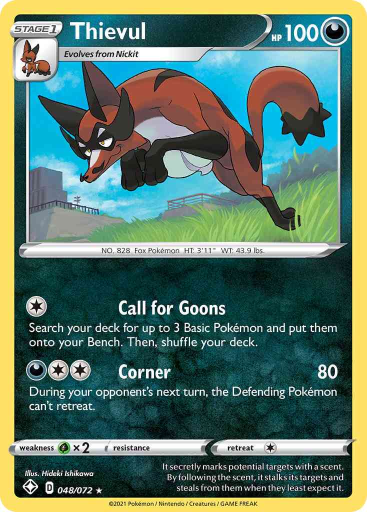 Thievul - 048/072 - Rare Holo [swsh45-048] [Holo]