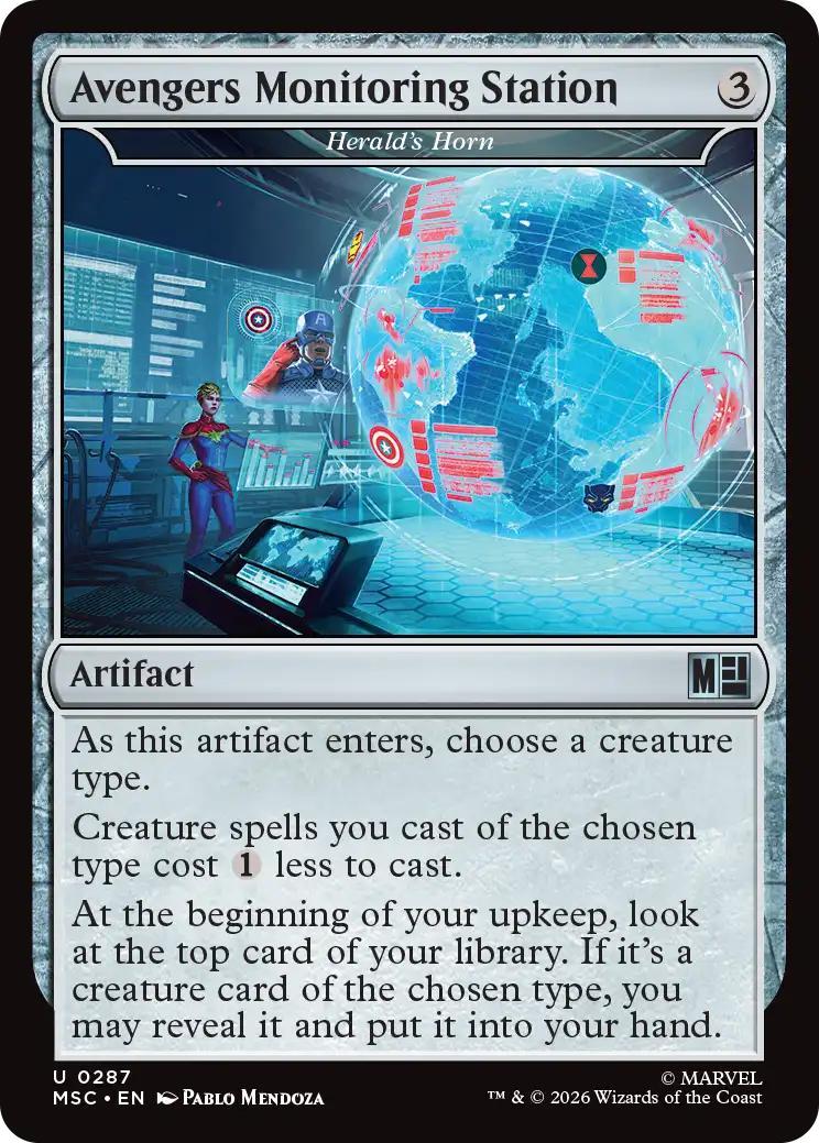 Avengers Monitoring Station - Herald's Horn [287] [Marvel Super Heroes: Commander] [Non-Foil]