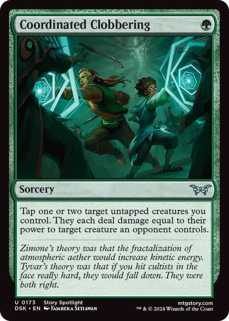 Coordinated Clobbering [173] [Duskmourn: House of Horror] [Non-Foil]