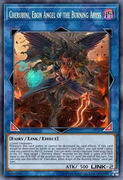 Cherubini, Ebon Angel of the Burning Abyss - MP20-EN096 - Ultra Rare - 1st Edition