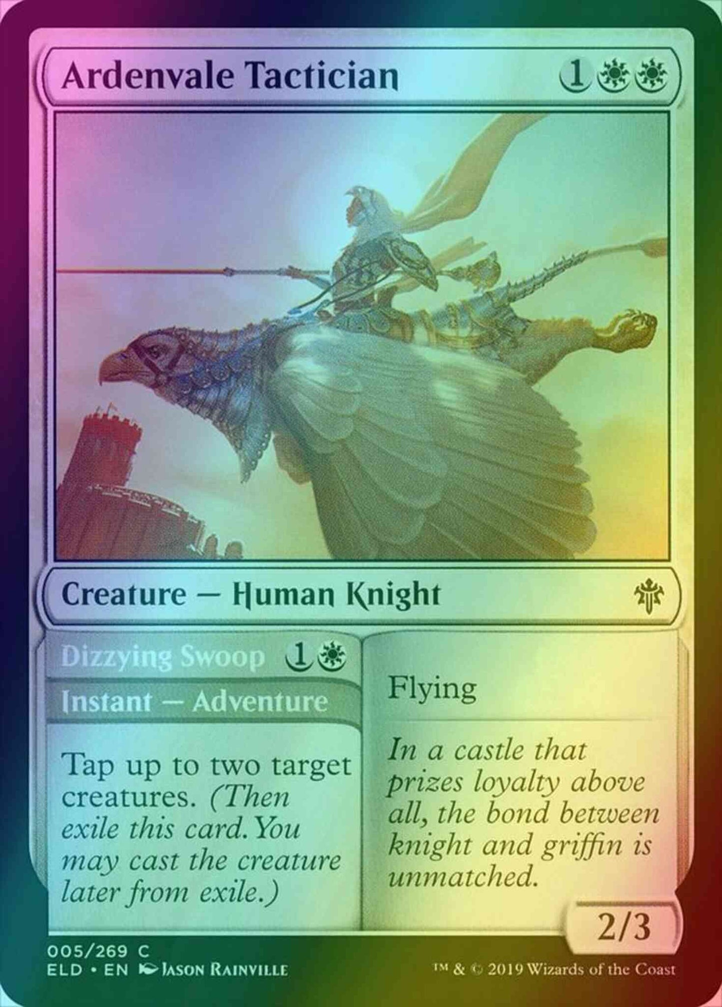 Ardenvale Tactician // Dizzying Swoop [5] [Throne of Eldraine] [Foil]