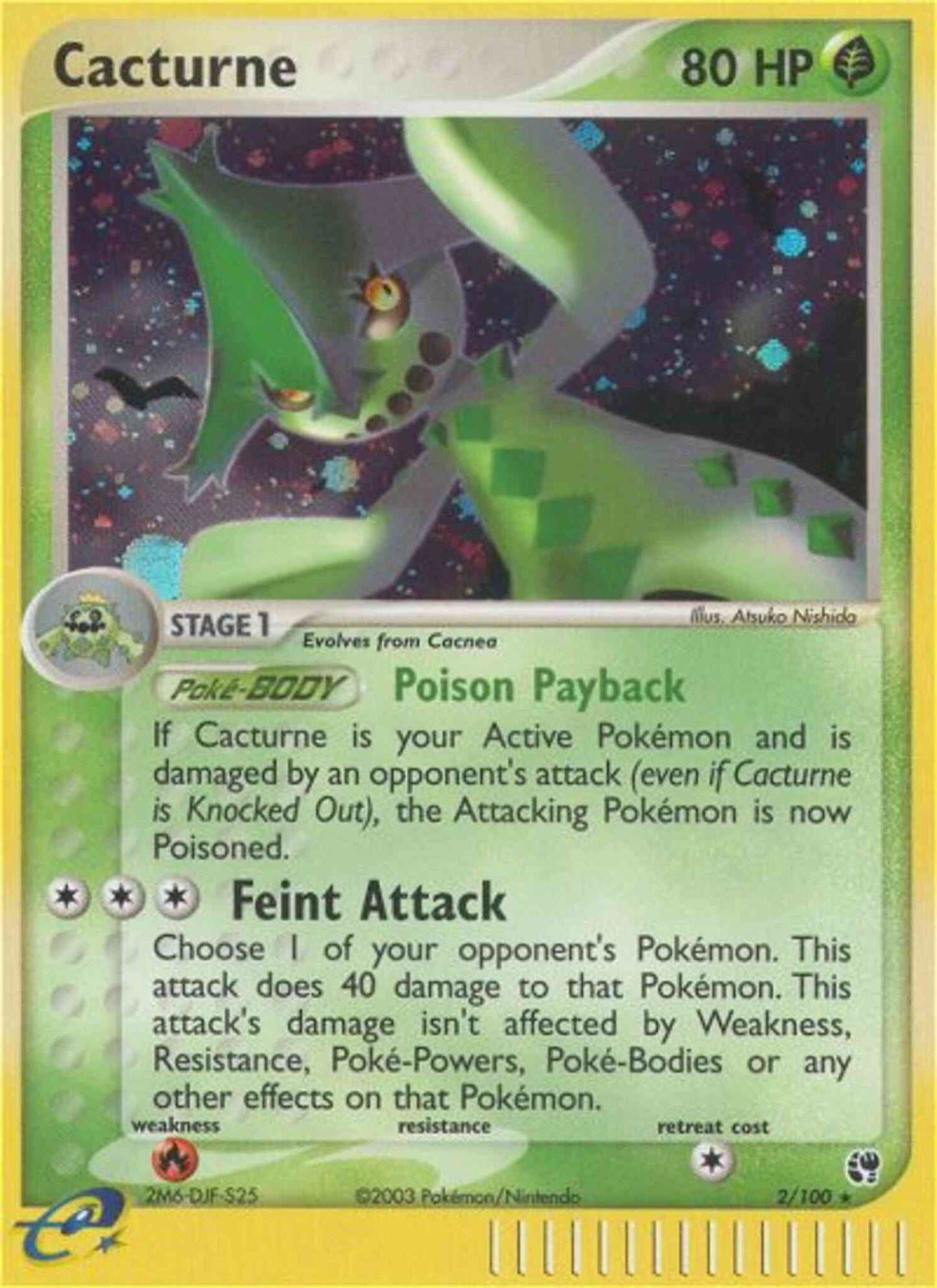 Cacturne - 2/100 - Rare Holo [ex2-2] [Reverse Holo]