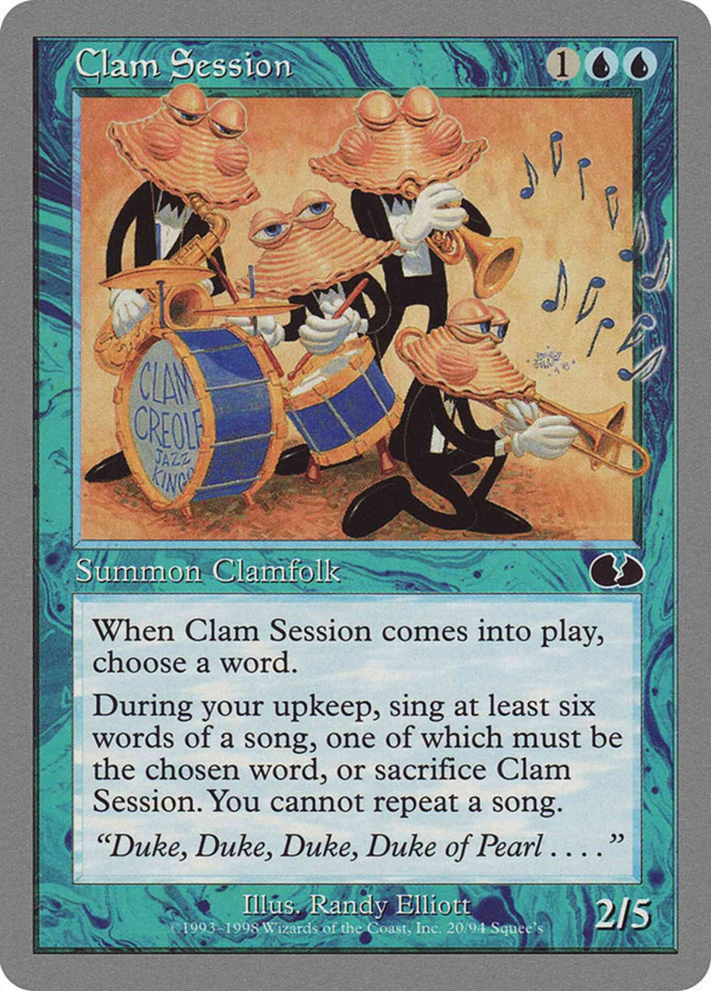 Clam Session [20] [Unglued] [Non-Foil]