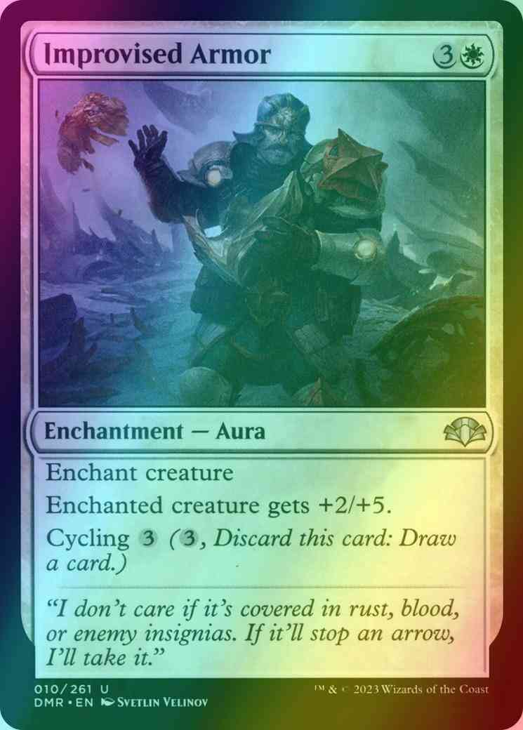 Improvised Armor [10] [Dominaria Remastered] [Foil]